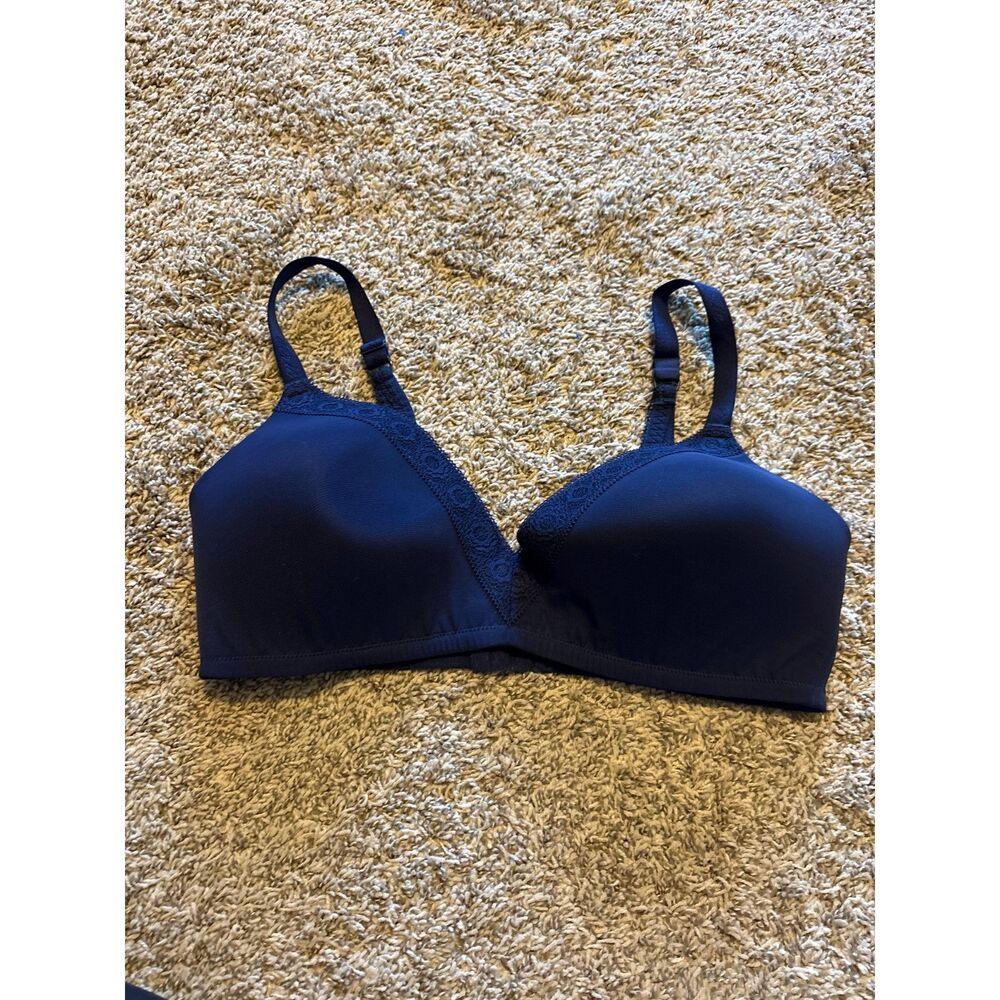 Aerie navy blue Real Happy Wireless bra